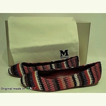 Туфли / балетки " M MISSONI " Rosso. Made in Italy.